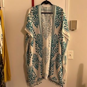 Open front light weight kimono